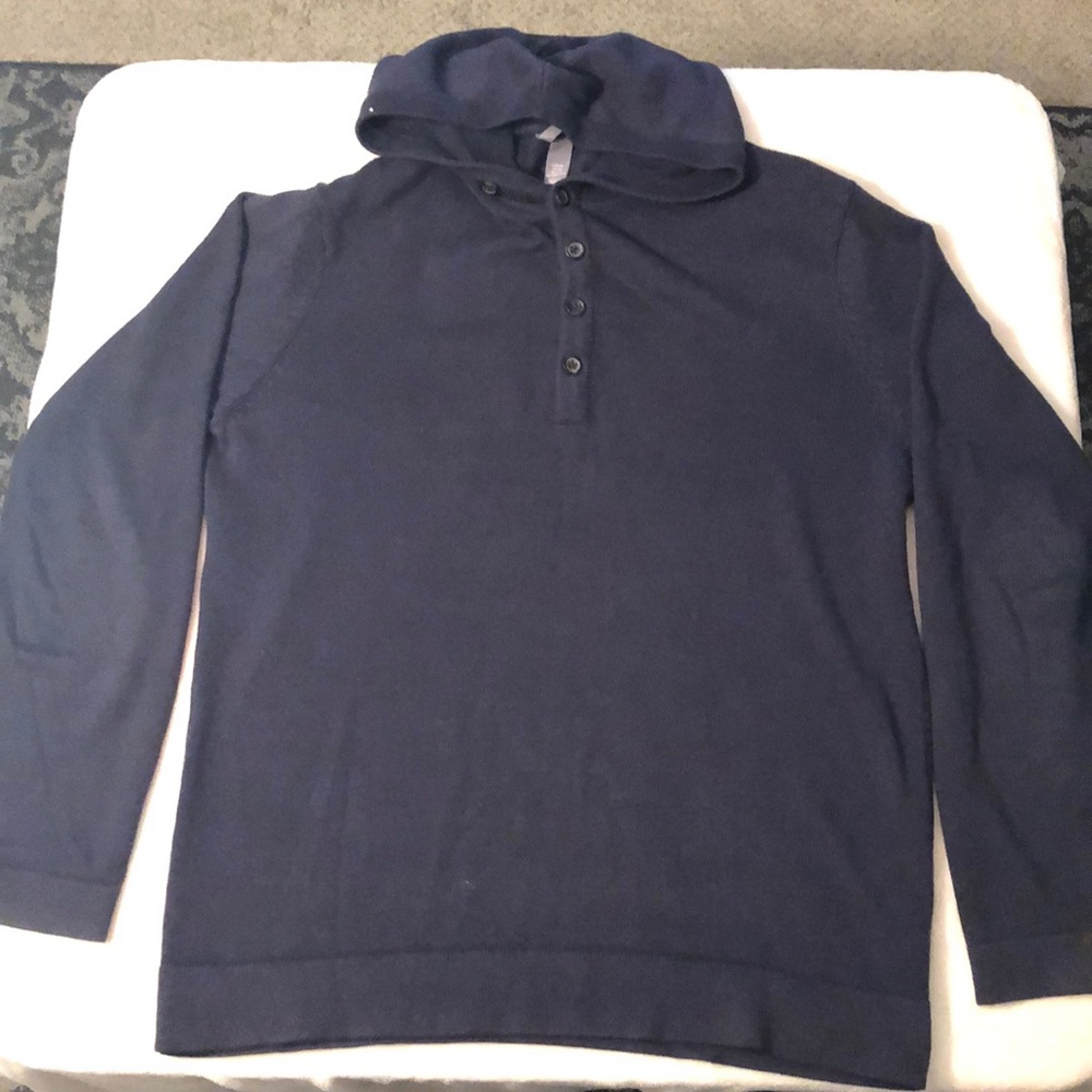 Navy Hooded Sweater